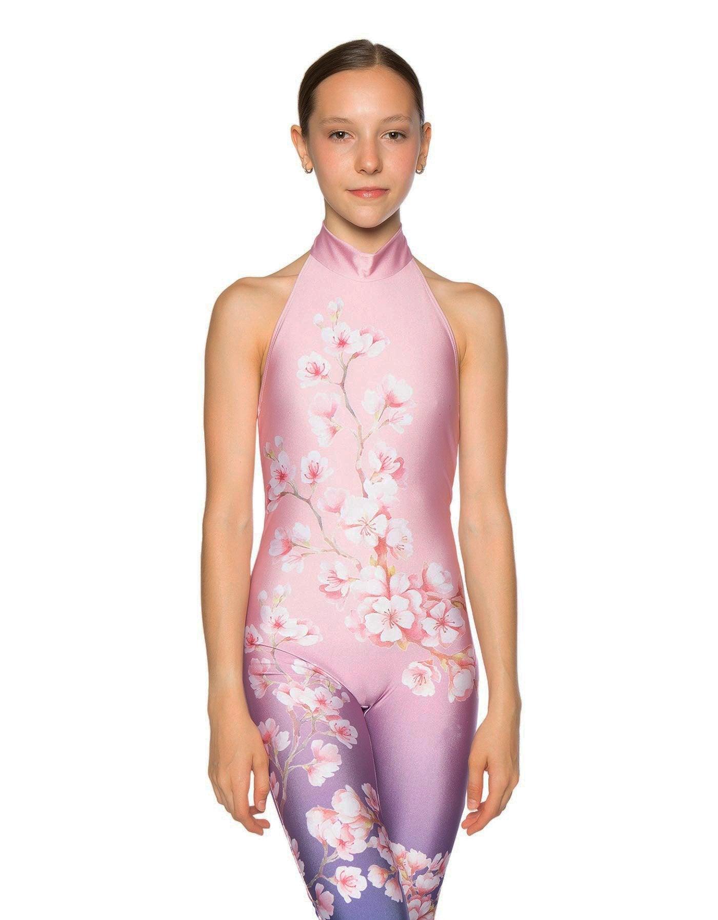Cherry Blossom Halter Unitard - Hamilton Theatrical
