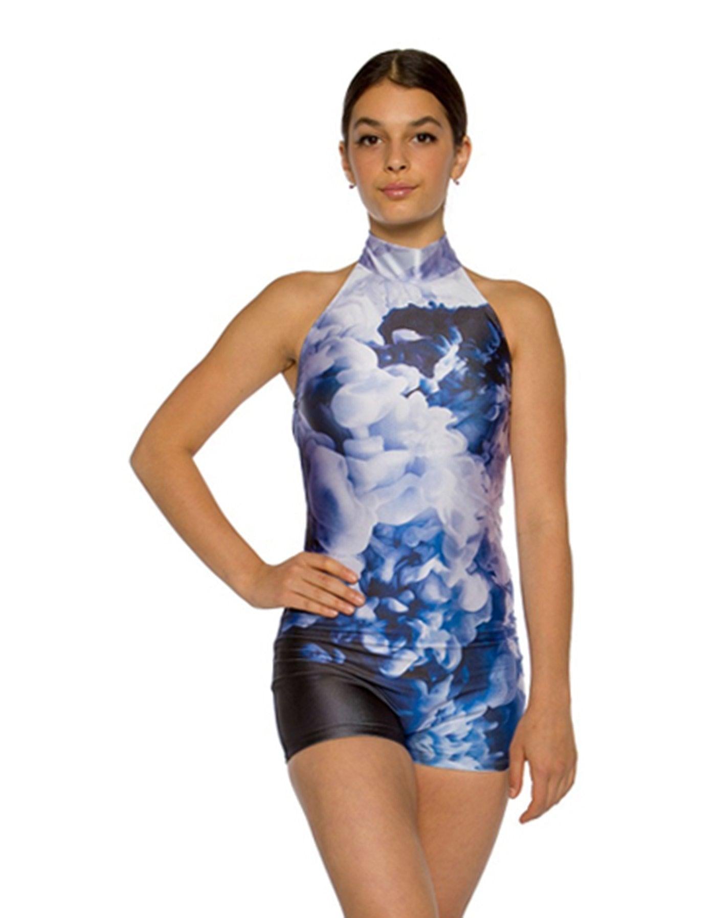 Luminous Halter Biketard - Hamilton Theatrical