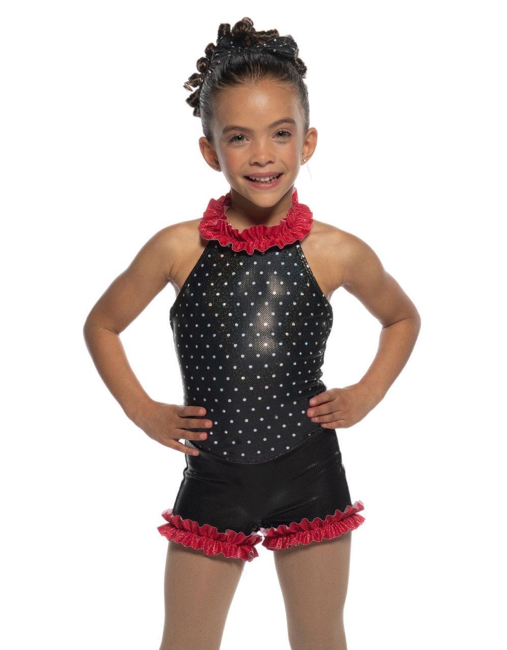 Tumblers Bow Back Biketard - Hamilton Theatrical