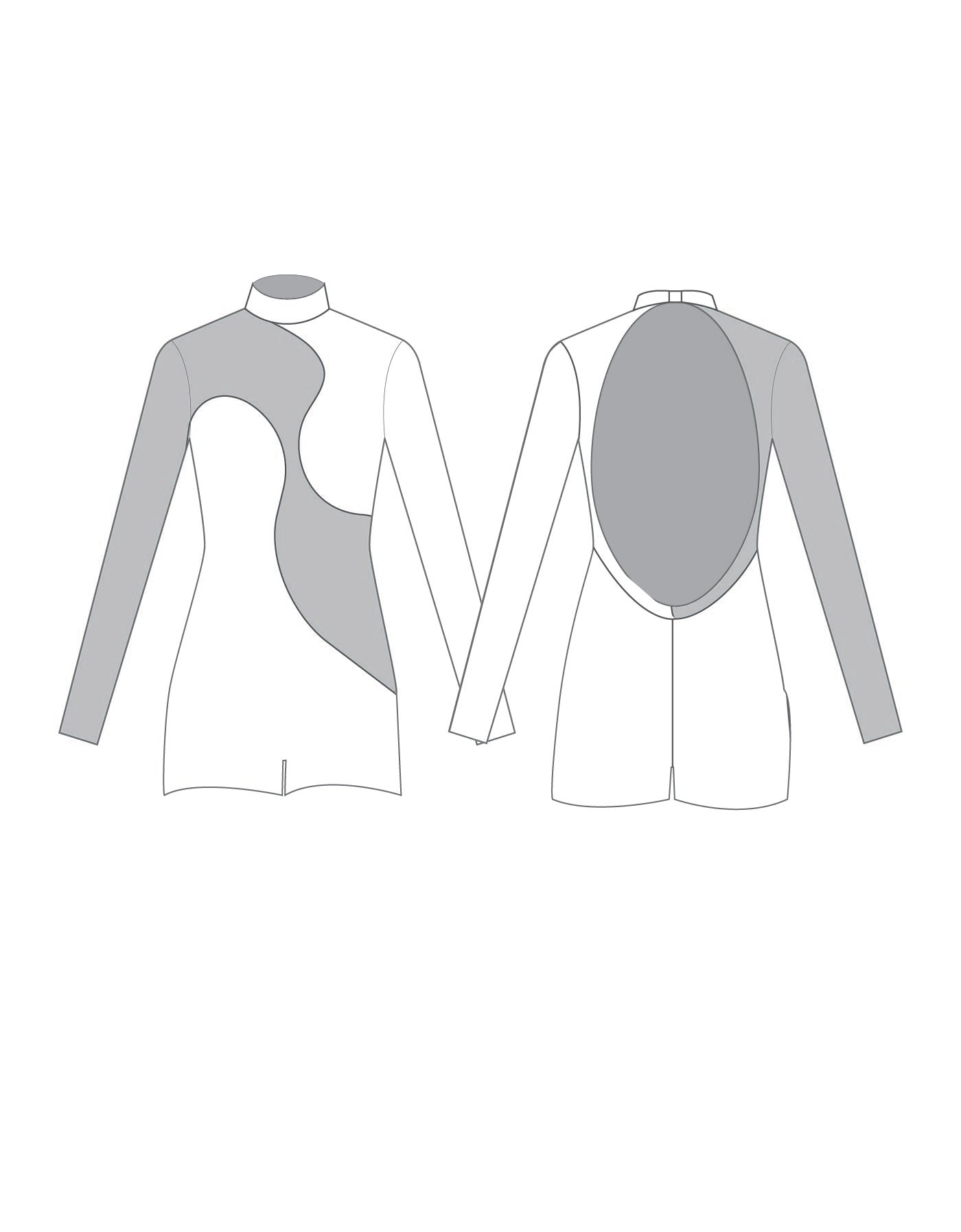 Custom Inked Shadows Biketard - Lycra & Mesh