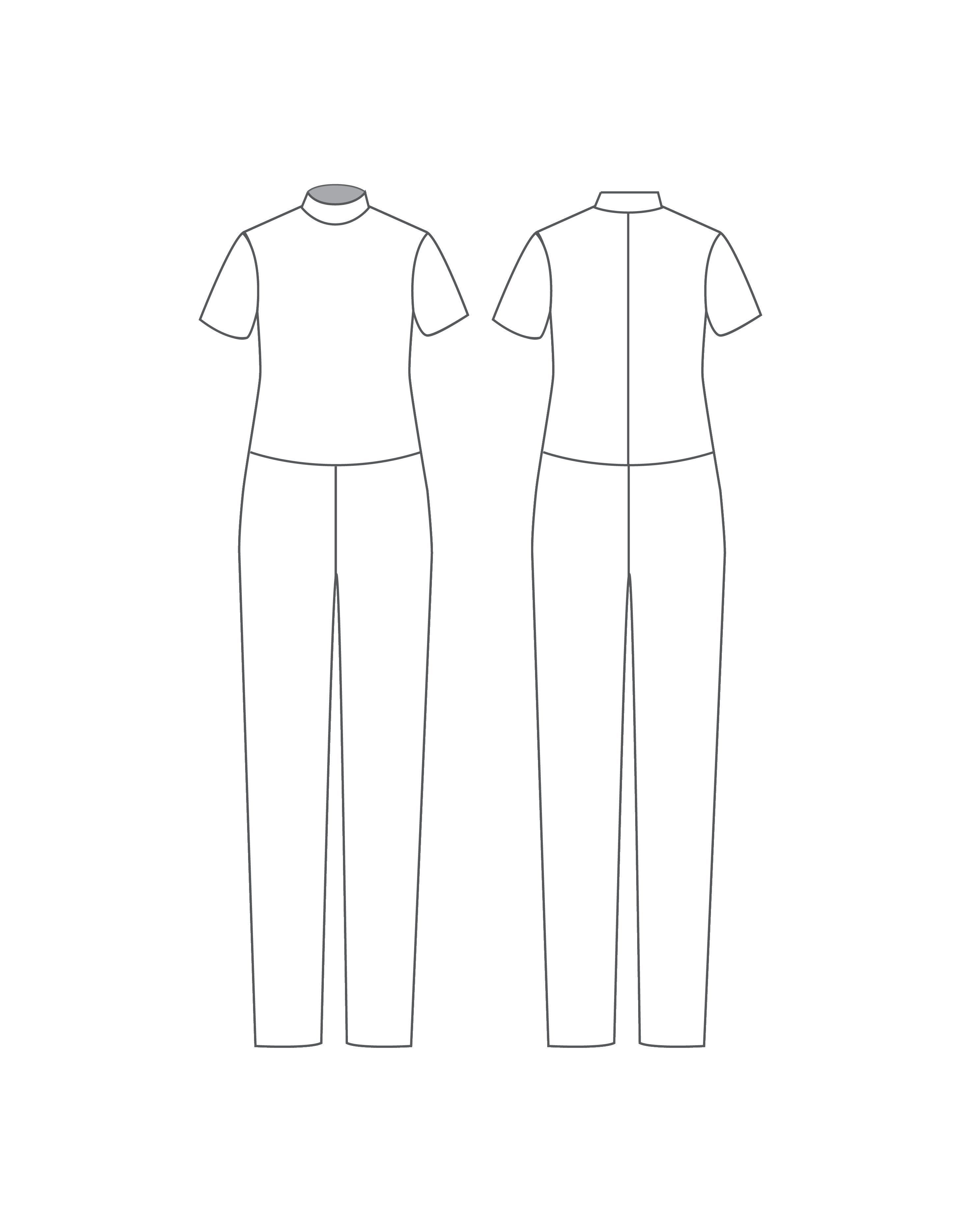 Custom Inked Short Sleeve Slim Leg Unitard Zipper Back - Lycra