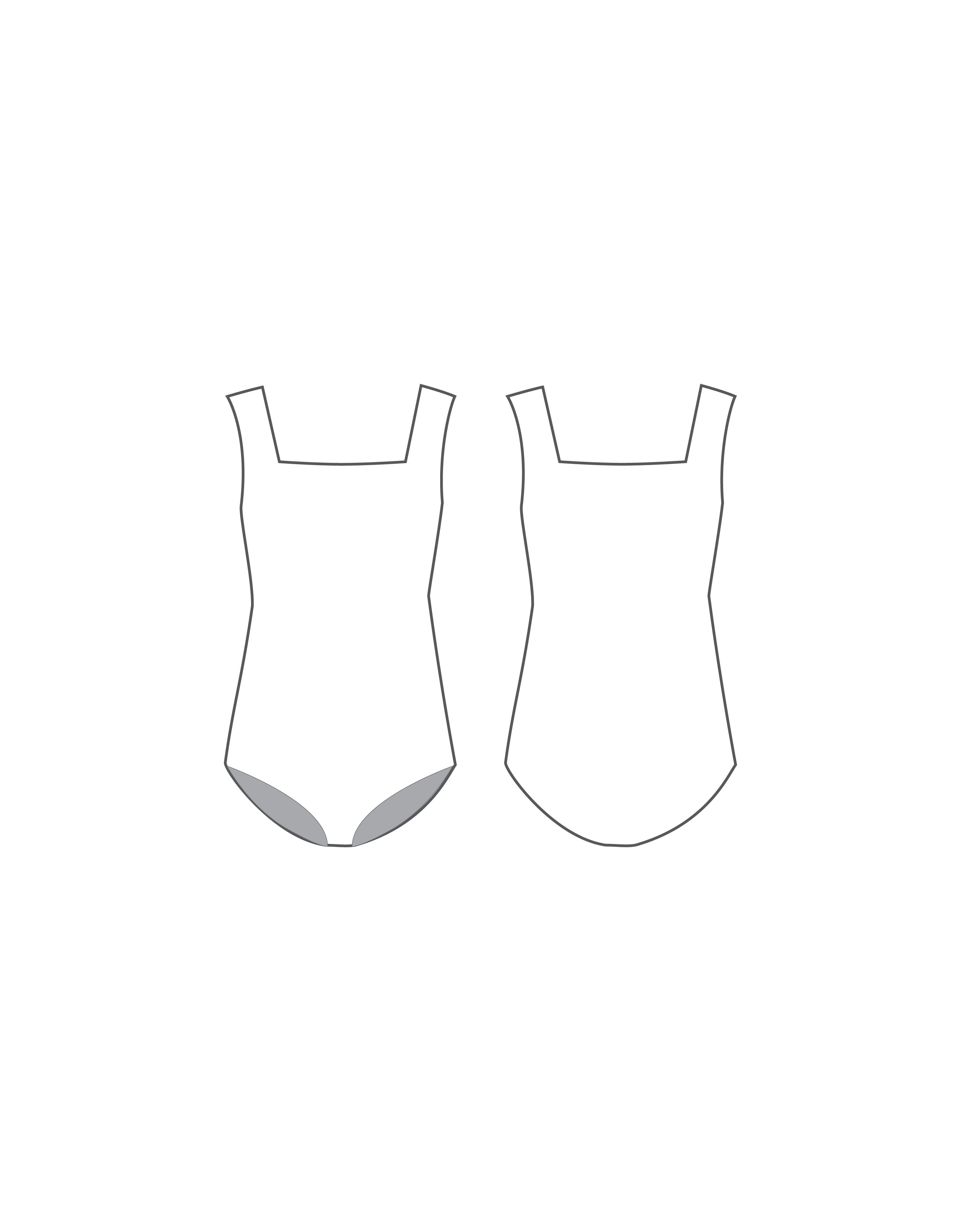Custom Inked Square Neck Leotard - Lycra