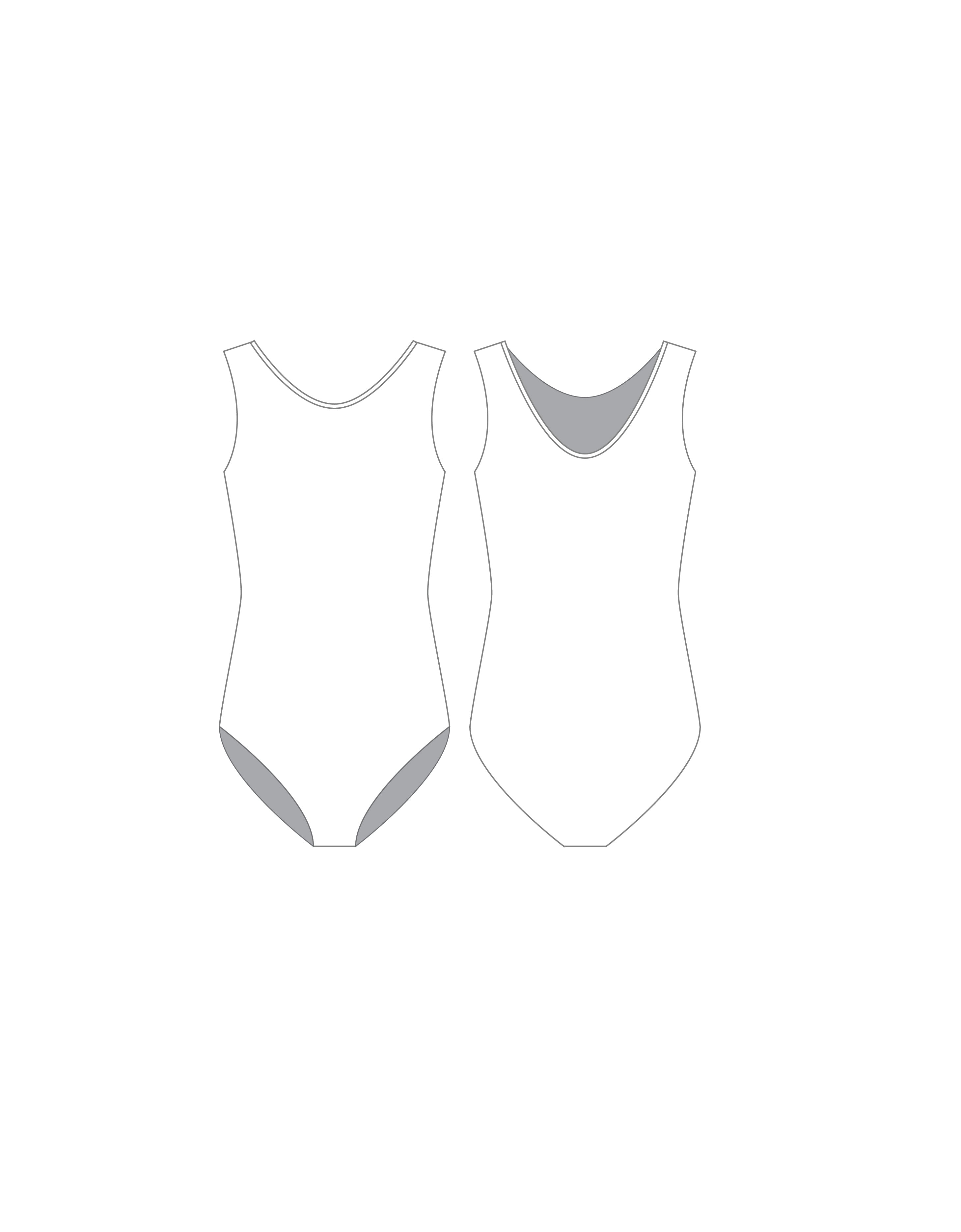 Custom Inked Round Neck Tank Leotard Gymnastics - Lycra