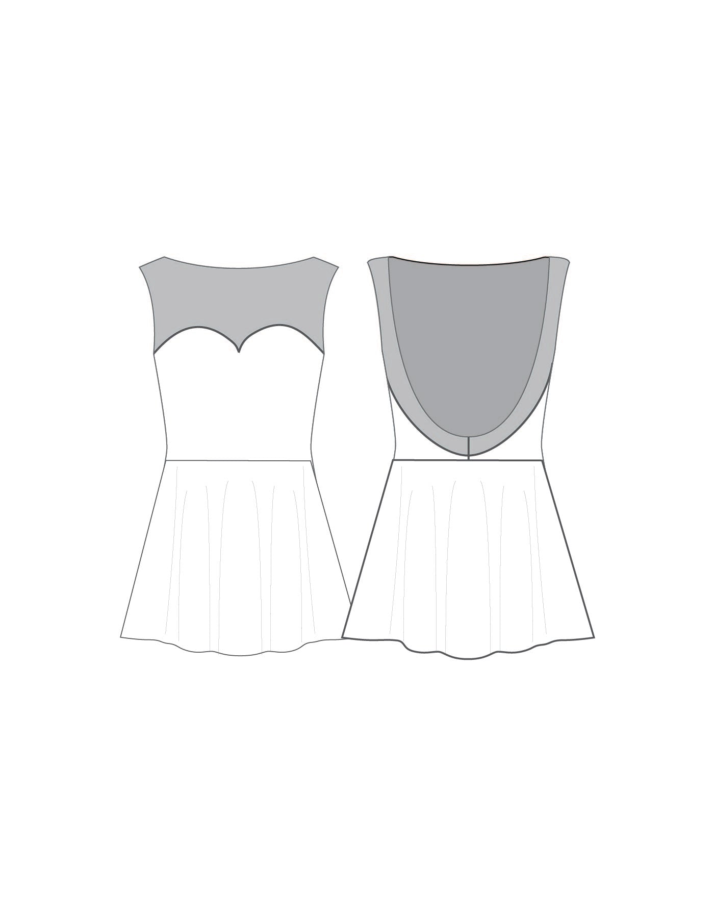 Custom Inked Mesh Sweetheart A-Line Dress - Hologram & Mesh