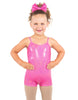 Solid Hologram Cami Biketard