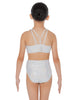 Hologram High Neck Spaghetti Strap Crop