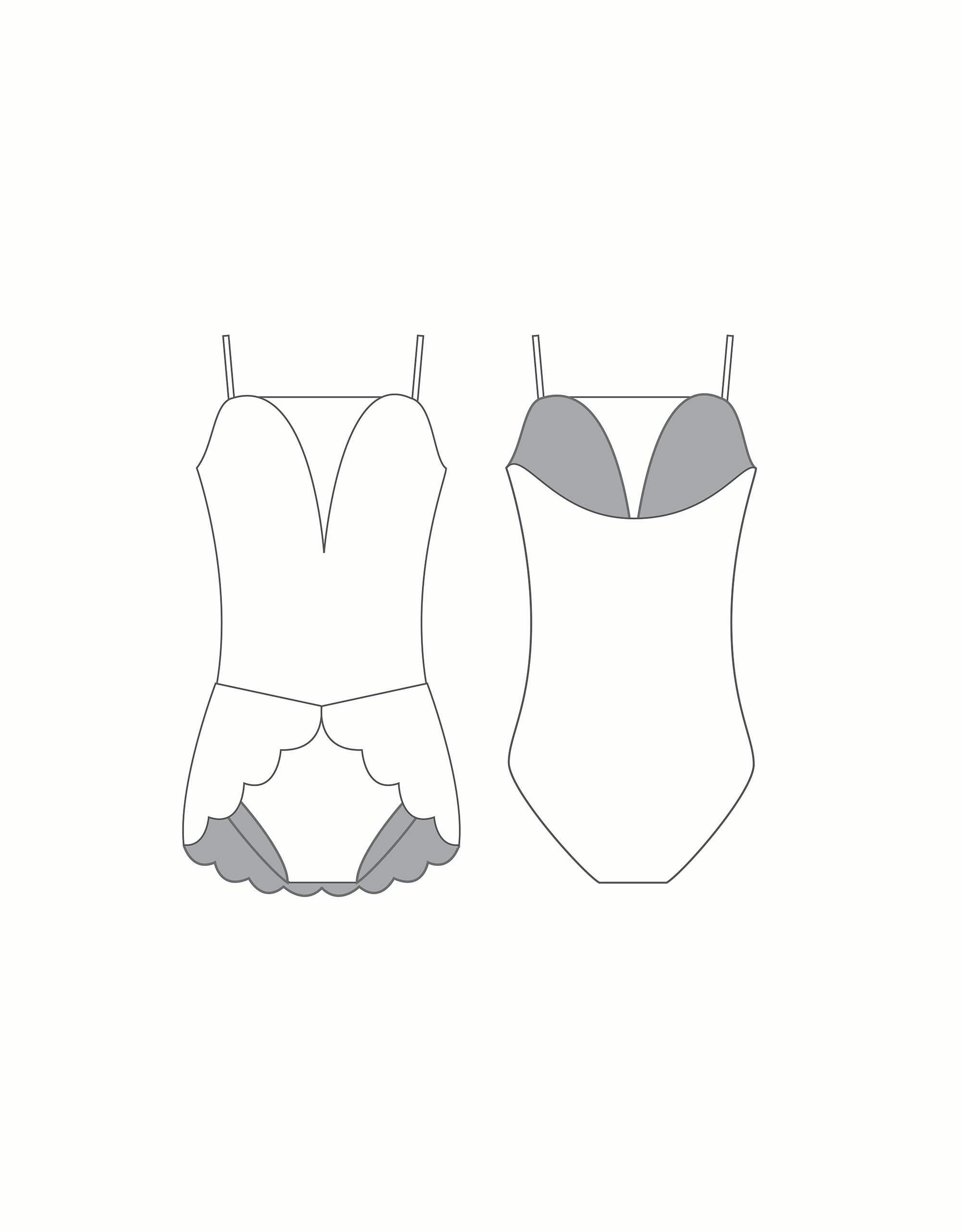 Custom Inked Regal Leotard with Peplum - Velvet