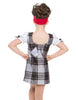 Orphan Annie Puff Sleeve Shift Dress