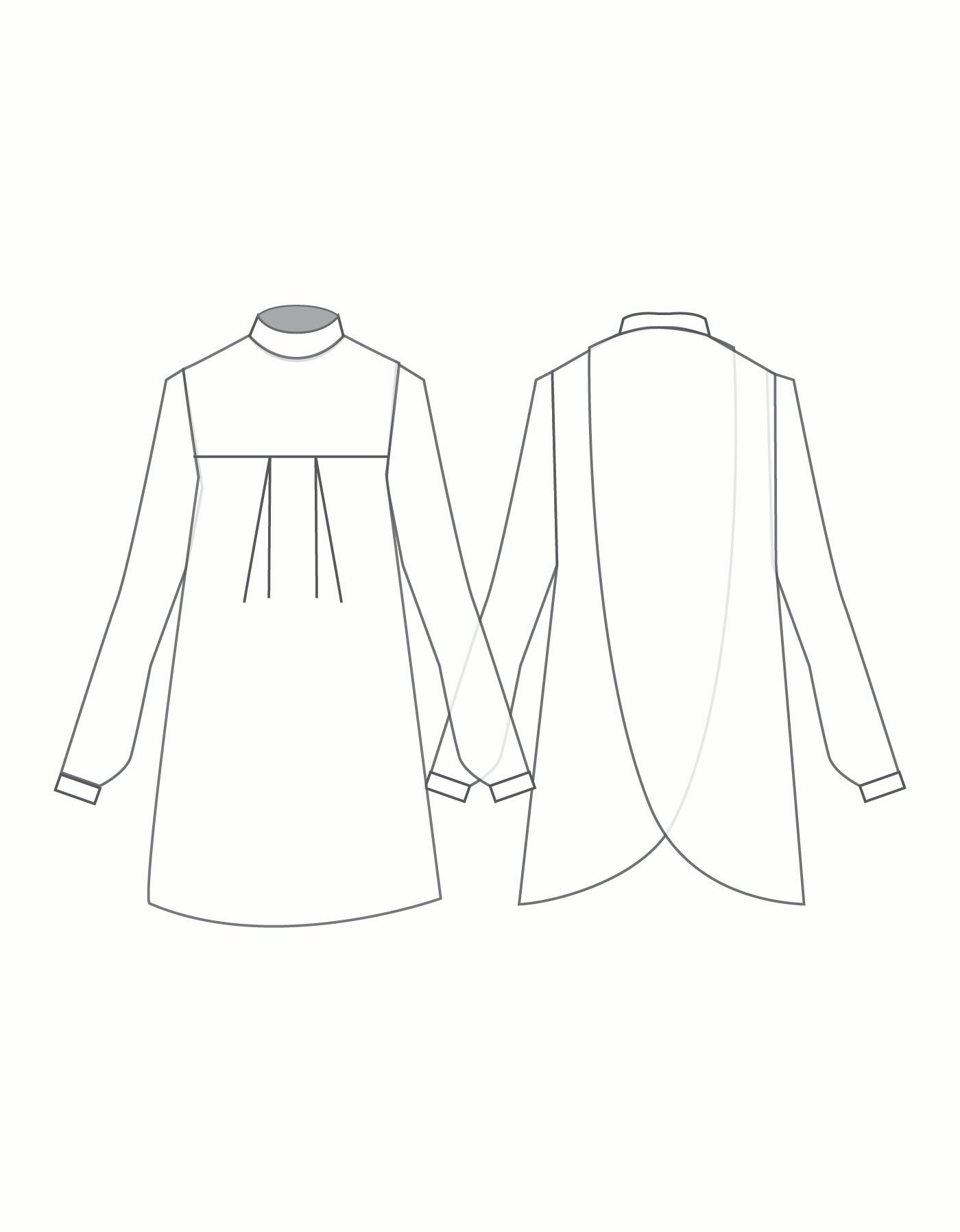 Custom Inked Cross Back Tunic with Ribbon - Glitter Chiffon