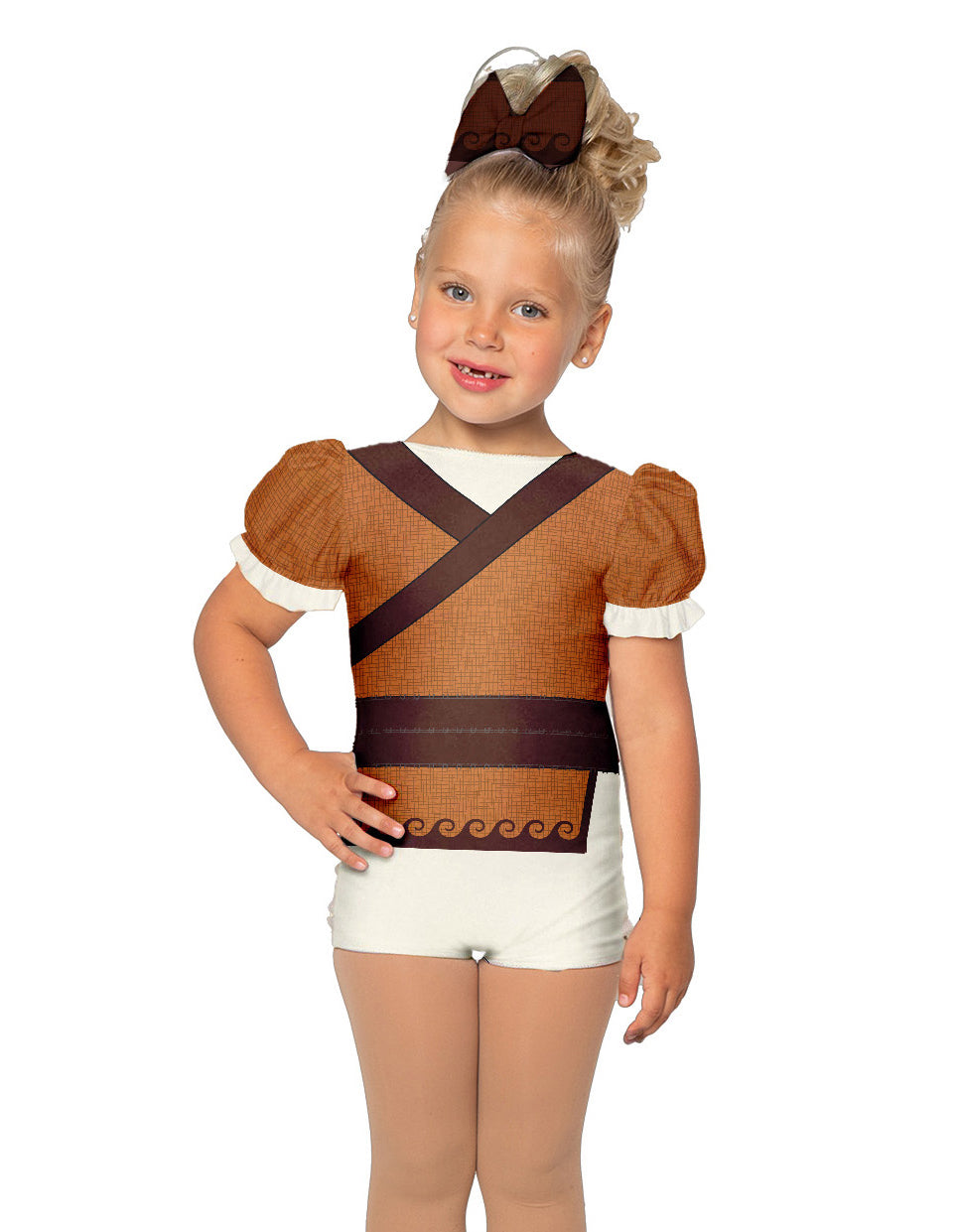 Karate Animals - Red Panda - Kung Fu Panda Puff Sleeve Biketard