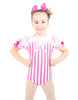 Candy Stripes Puff Sleeve Leotard