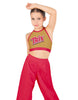 Trix Chocolate Halter Binding Crop Top