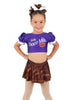 Choco Milk Puff Sleeve Crop Top