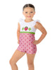 Strawberry Gal Tank Gather Sleeve Biketard