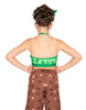 Pixels Halter Binding Crop Top