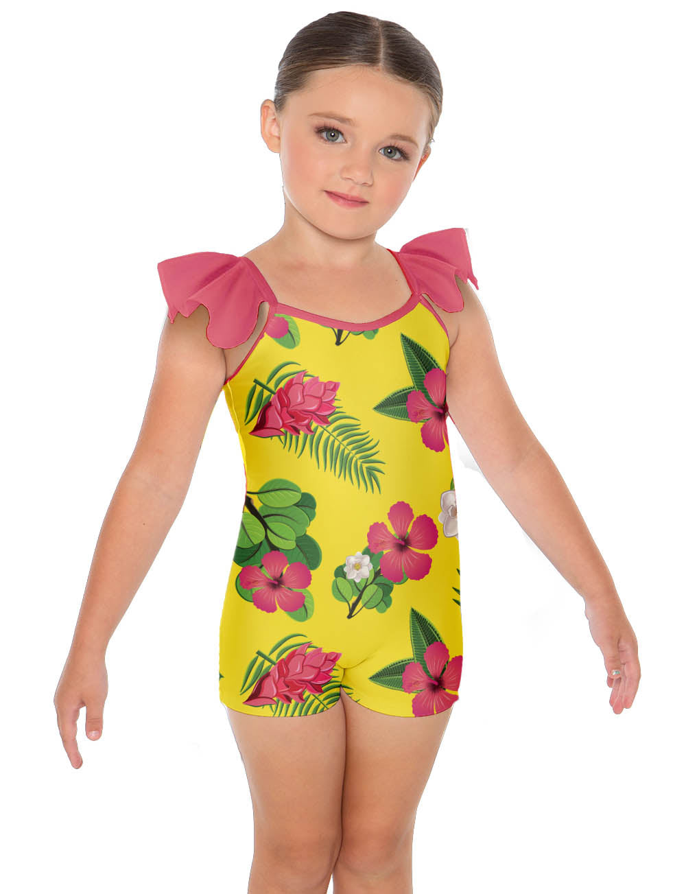 Tropicoco Camisole Flutter Sleeve Biketard