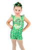 Crocodile Rock Tank Gather Sleeve Biketard