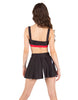 Varsity Sweetheart Crop Top with Strap
