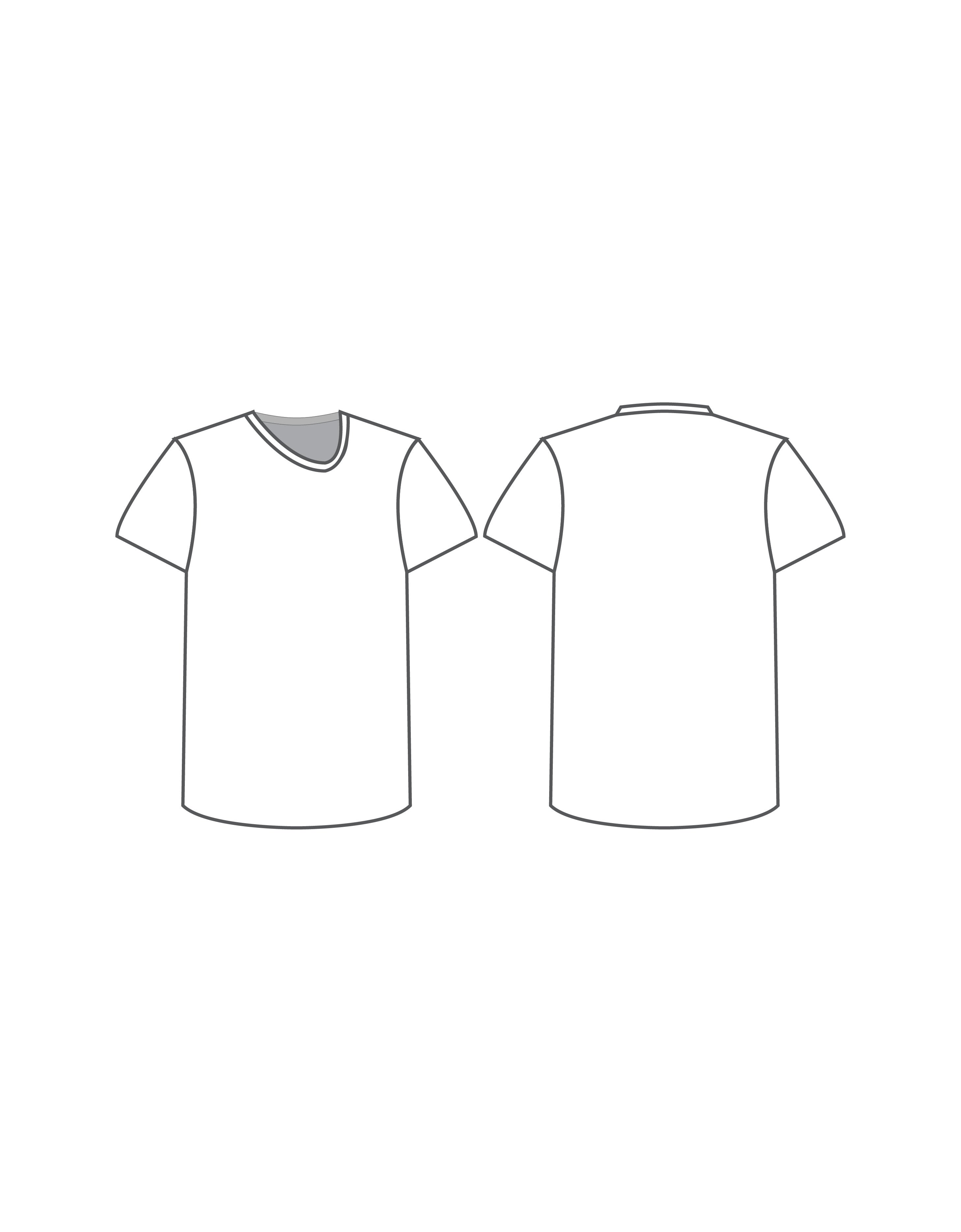 Custom Inked Asymetric Neckline T Shirt - Hologram