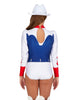 Rodeo Carter Long Puff Sleeve with TNeck and Keyhole Back Leotard