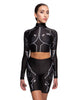 Android LS TNeck Keyhole Crop Top