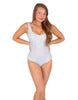 Solid Sequin Tank Leotard
