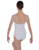 Solid Lycra Cap Sleeve Mesh Sweetheart Leotard