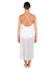 Solid Glitter Chiffon Long Panel Dress
