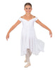 Solid Lycra and Chiffon Propriety Dress