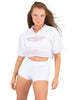 Lycra and Sport Mesh Squad Goal Yoke Tee