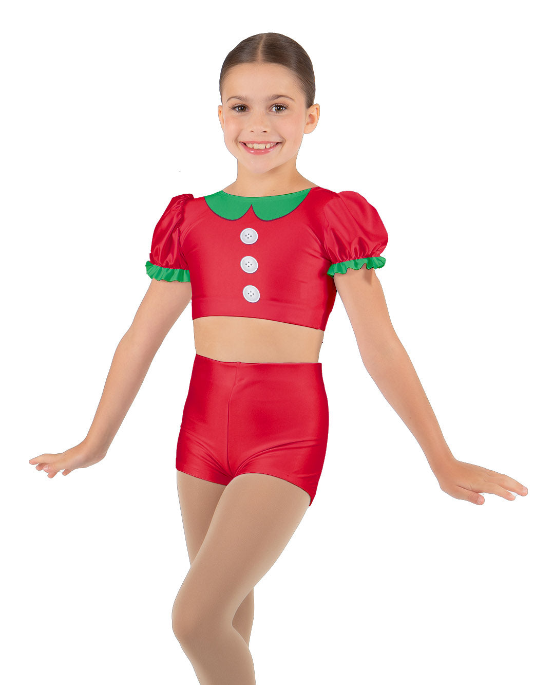 City Elf Puff Sleeve Crop Top