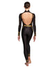 Gold Dragon LS TNeck Open Back Unitard