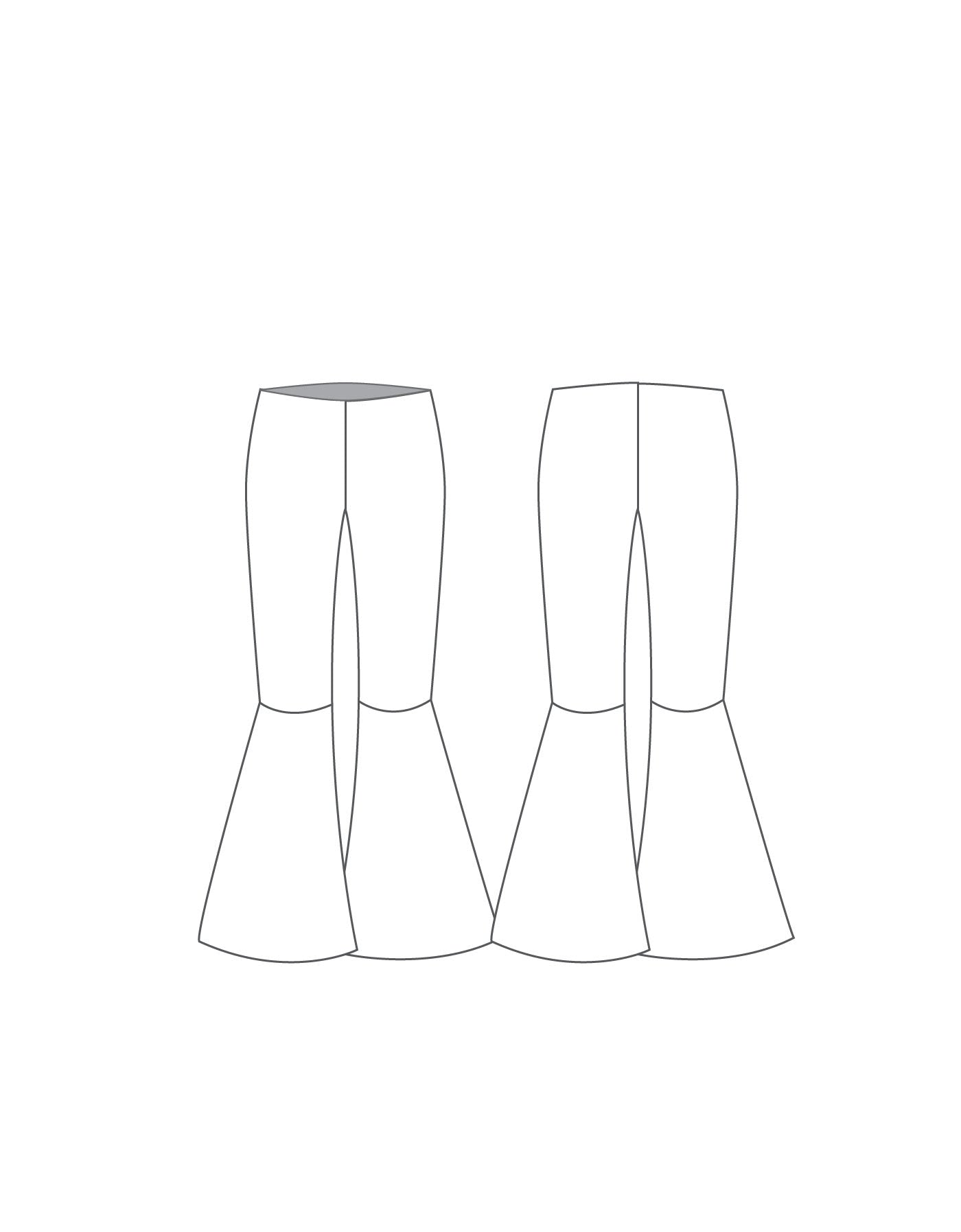 Custom Inked Wide Flare Pant - Hologram