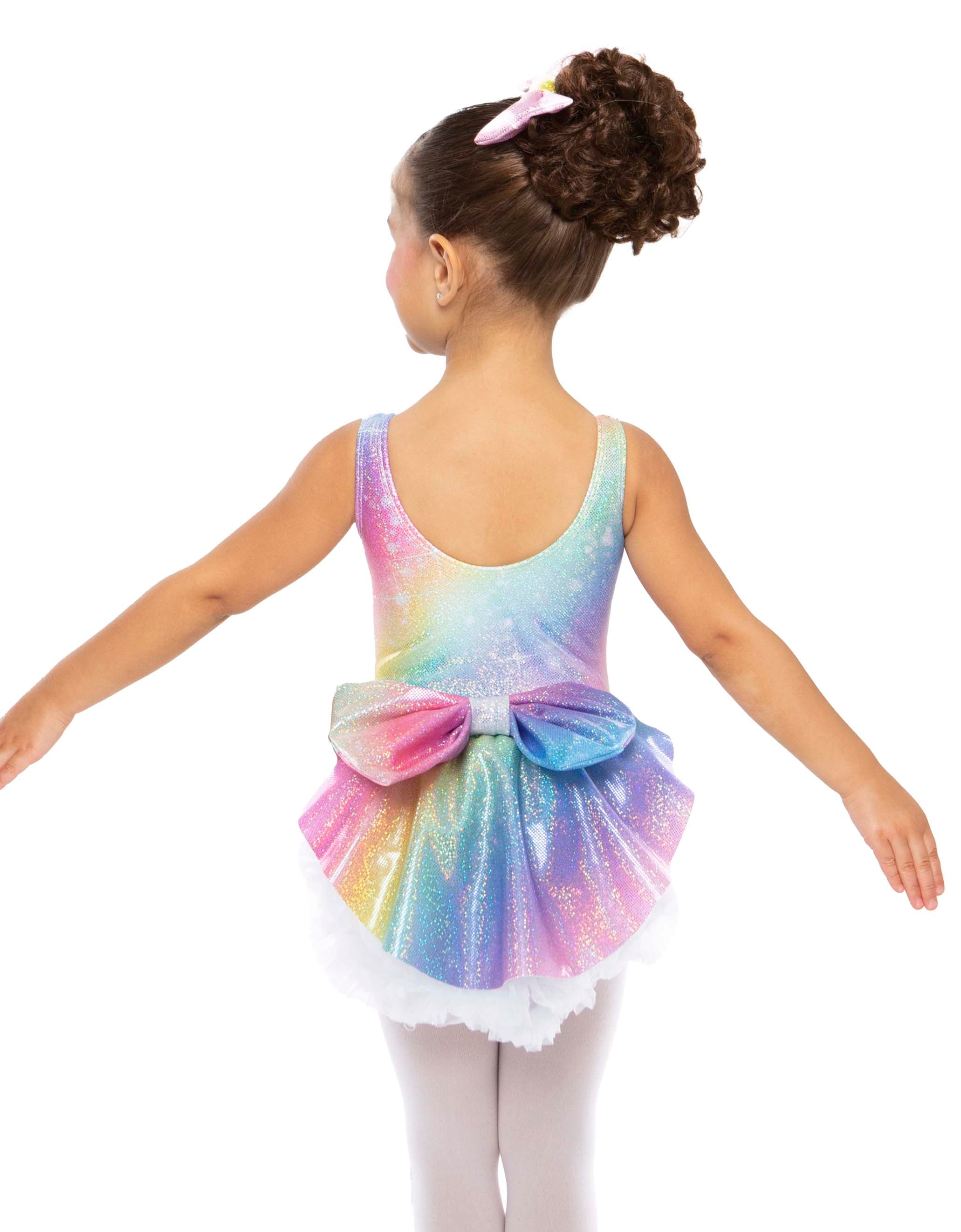 Unicorn Ballet Rainbow Pettibustle with Top Skirt