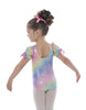 Unicorn Ballet Rainbow Sleep Eyes Puff Sleeve Leotard