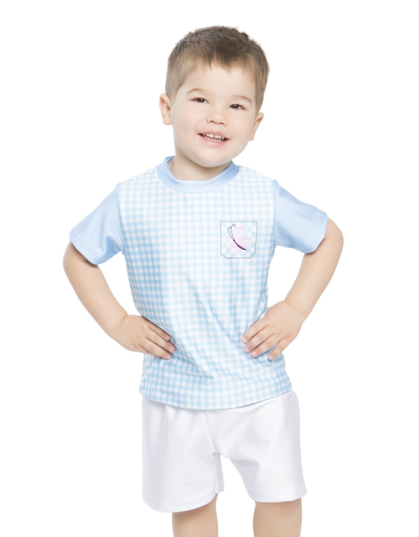 Butterfly Buddies Gingham T-Shirt