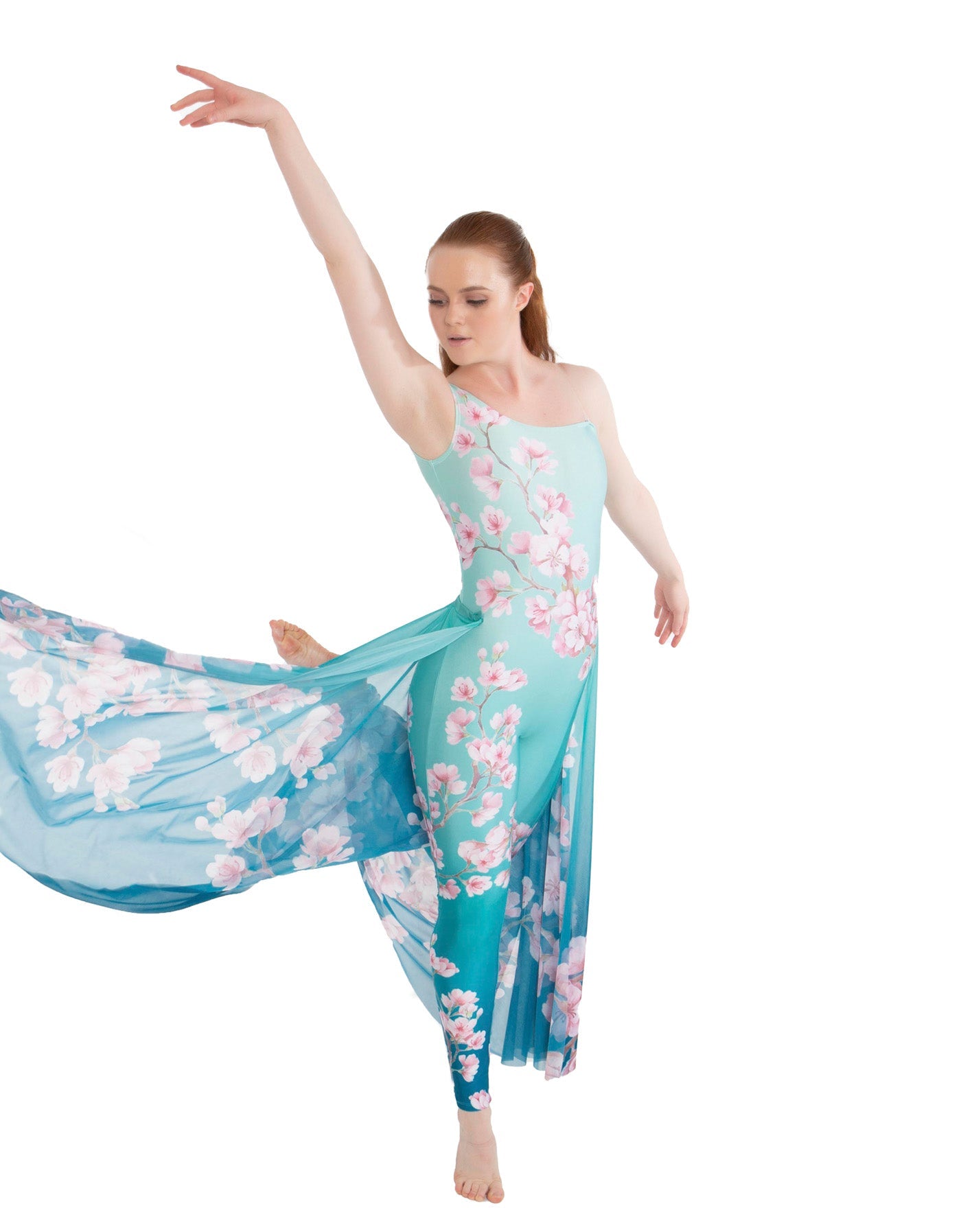 Cherry Blossom Ombre Half Skirt