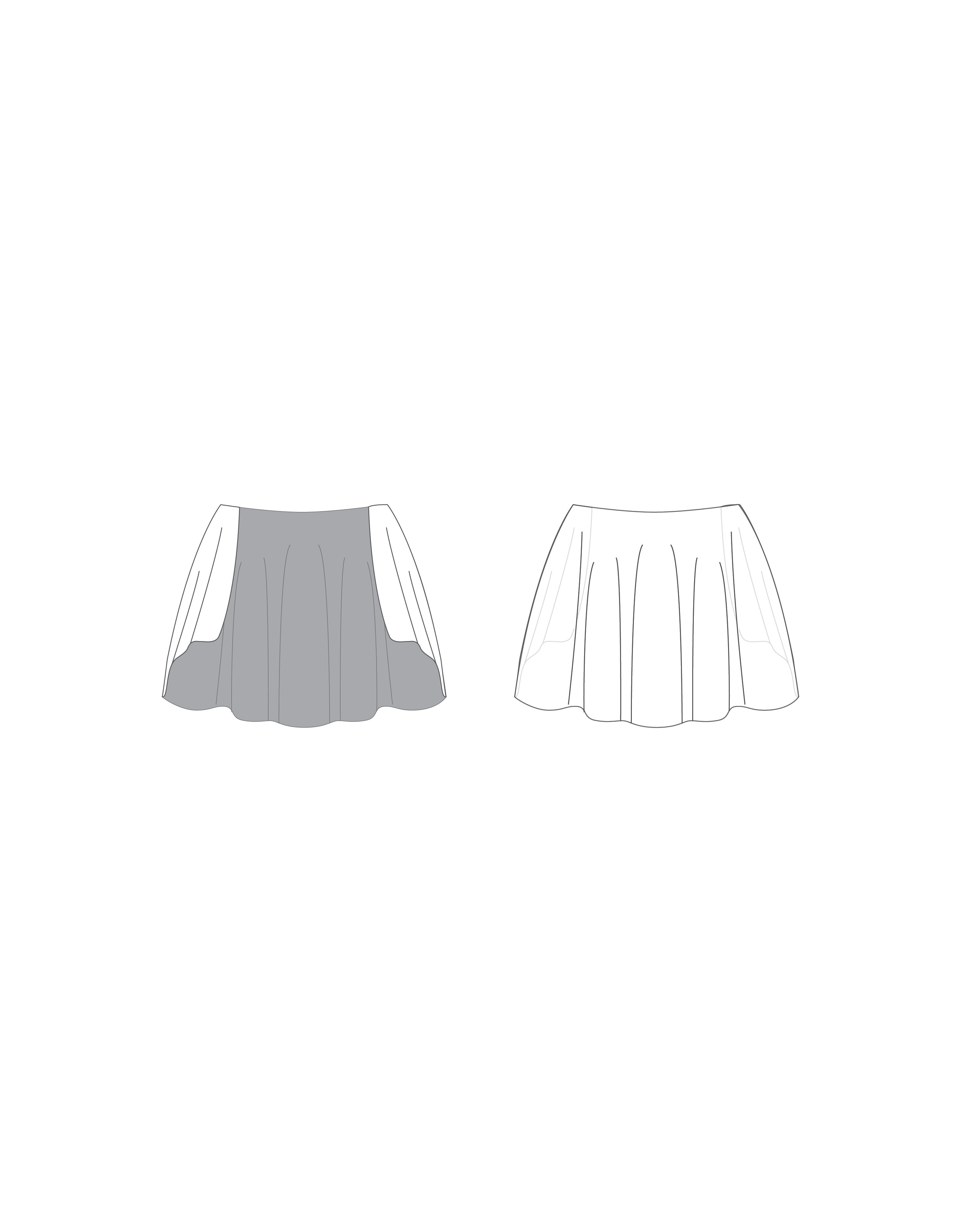 Custom Mini Chiffon Skirt - Chiffon