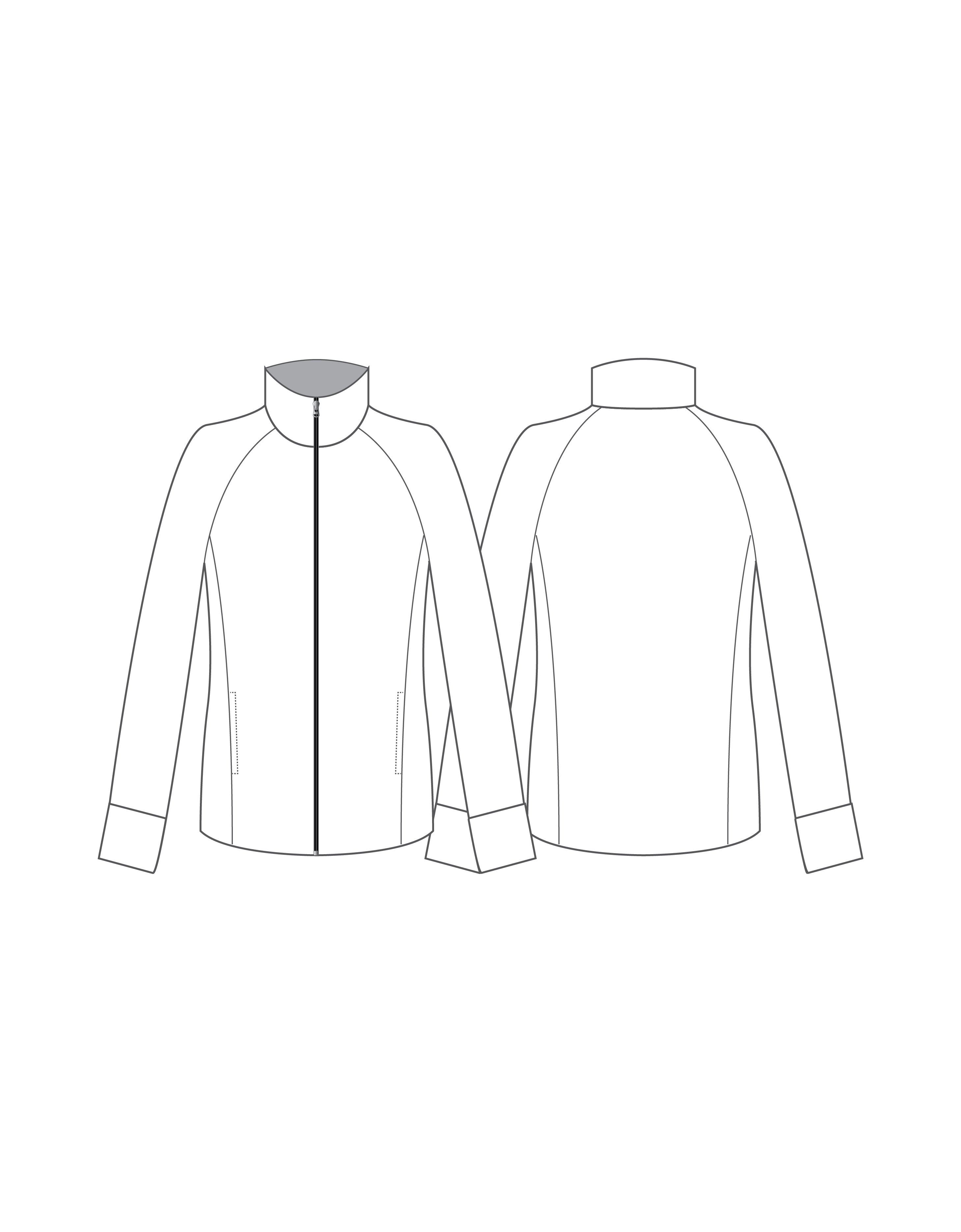 Custom Inked Yoga Jacket - Black Supplex