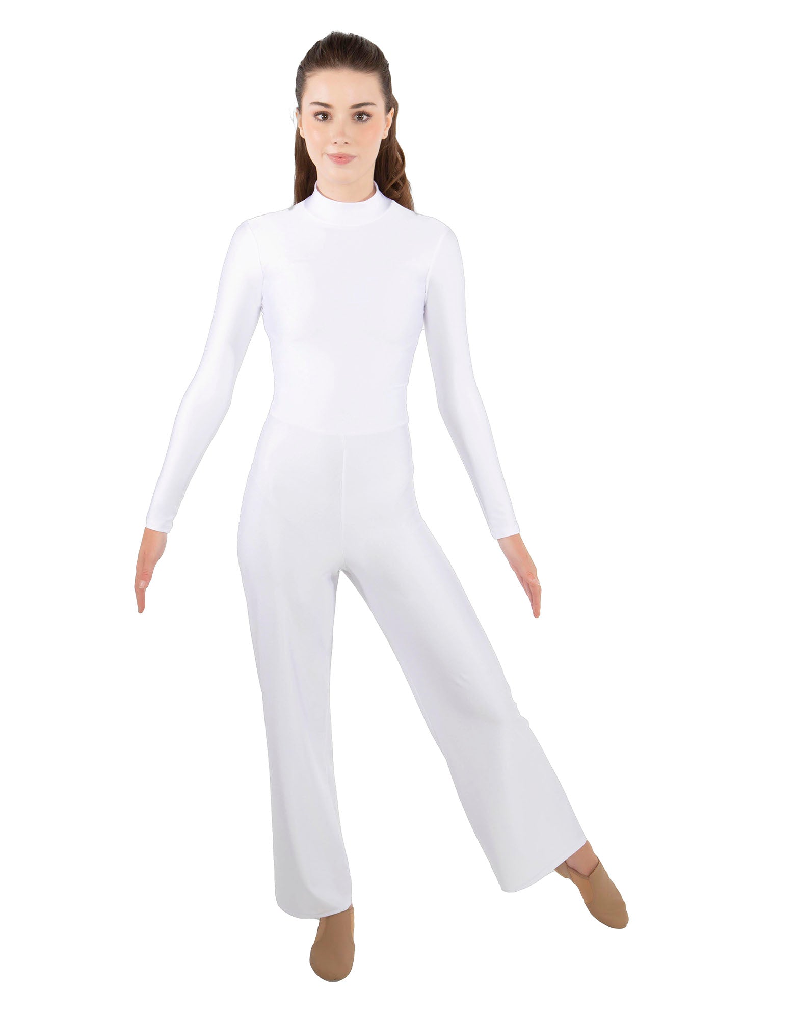 Custom Inked Mens TNeck Sleeveless Zipper Back Straight Leg Unitard - Lycra