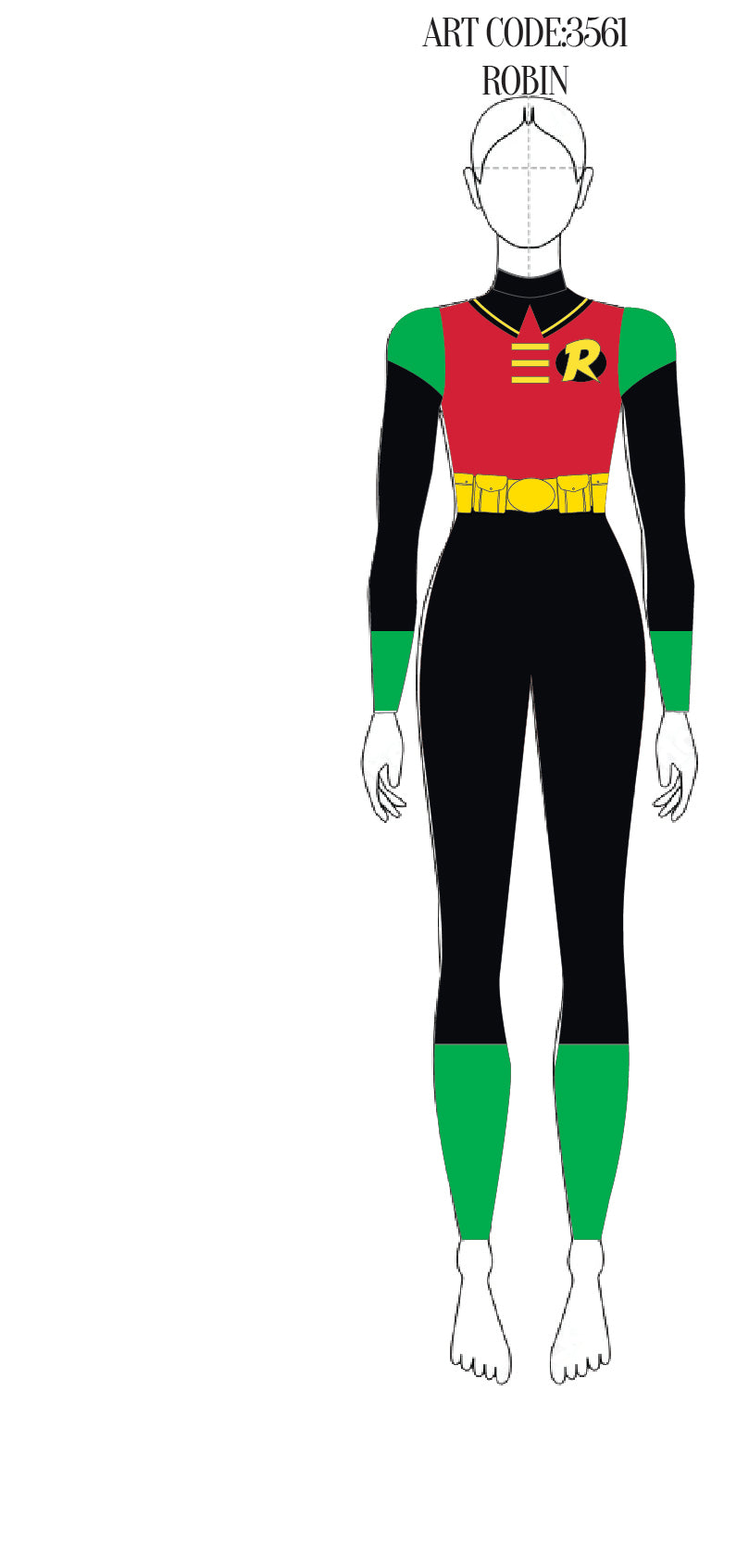 Hero Helper LS Tneck Zipper Back Unitard