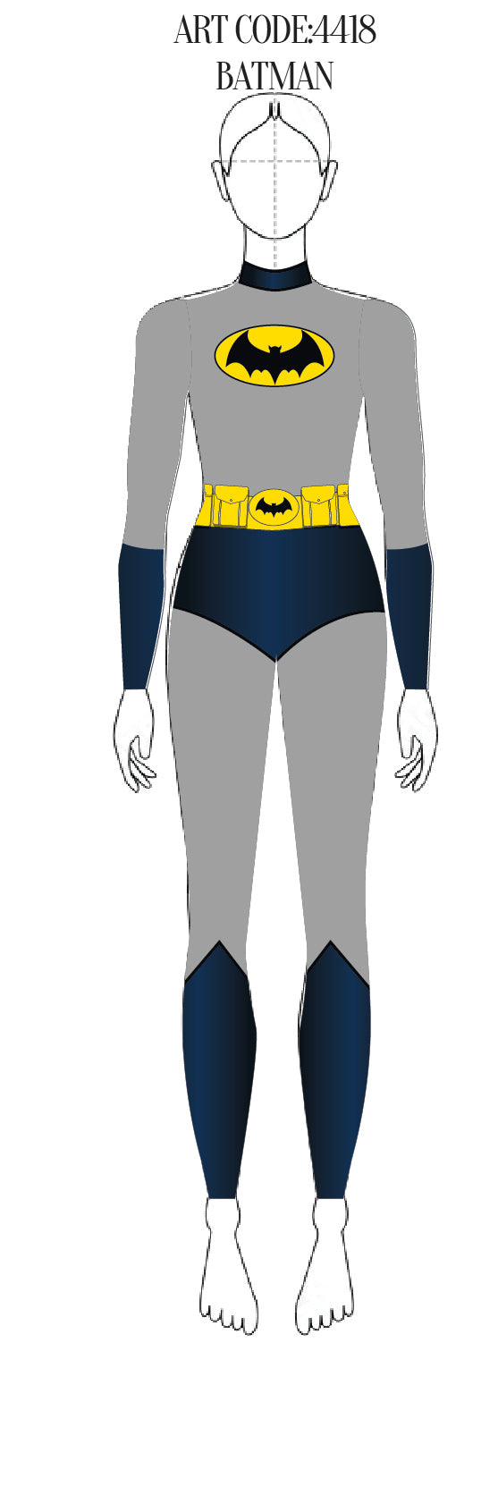 Hero Leotard LS Tneck Zipper Back Unitard