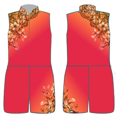 Falling Petals Boys Tank Sleeveless Zip Front Boys Biketard