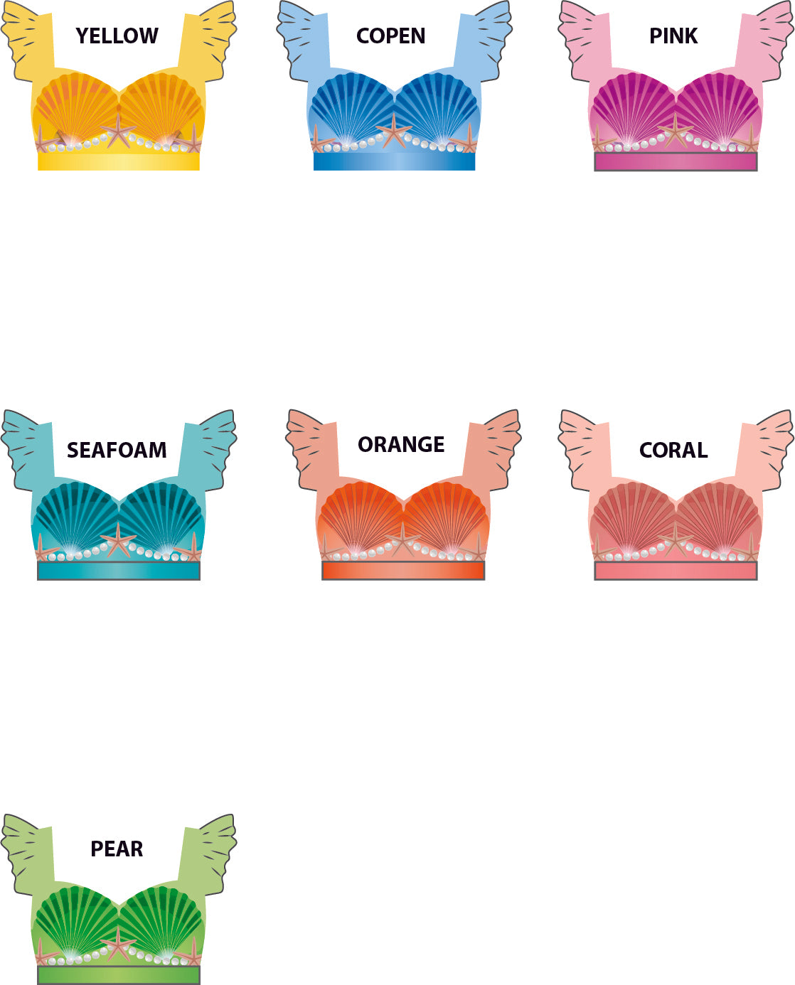 Custom Under the Sea Sweetheart Crop Top With Gather Sleeves