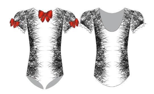 Mr. Cat Puff Sleeve Leotard