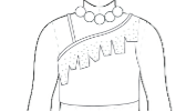 Custom Flinstones One Shoulder Crop Top with Ruffle