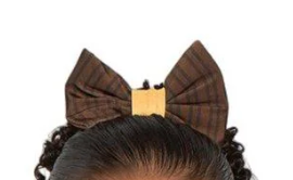 Clock Lycra Hair Bow