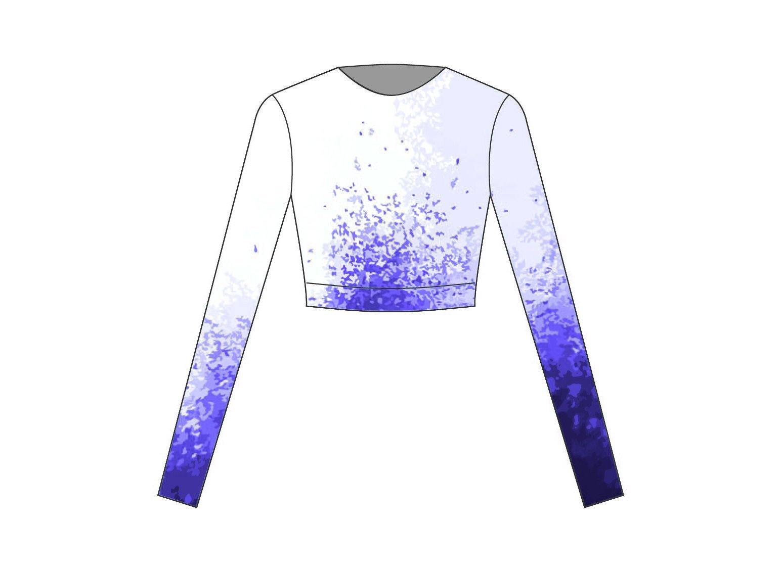 Watercolour Long Sleeve Crop - Hamilton Theatrical