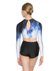 Mural LS Keyhole Crop Top - Hamilton Theatrical