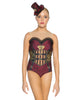 Steam Punk Mesh Sweetheart Leotard - Hamilton Theatrical